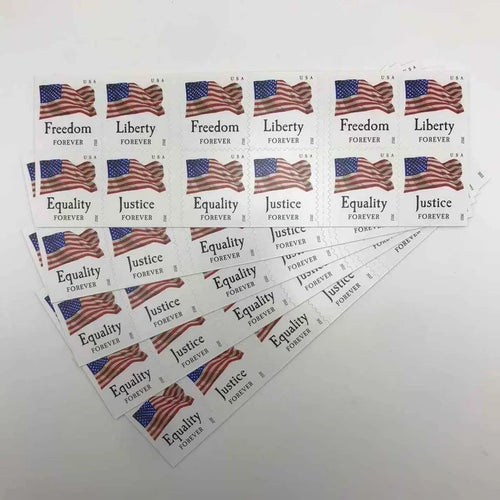 2012 Four Flags Forever Stamps Freedom, Liberty, Equality & Justice