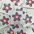 2019 Star Ribbon Forever Stamp Red, White & Blue Patriotic Design