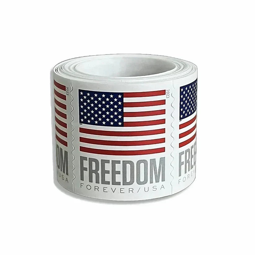 2019 USA Flag Forever Stamps American Flag at Navy Pier, 100+ Coils